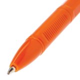 Ручка шариковая BRAUBERG "X-333 Orange", корпус оранжевый, узел 0,7 мм, линия 0,35 мм, черная