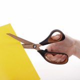 Ножницы BRAUBERG, 210 мм, суперпрочные, титановое покрытие, 2-х сторонняя заточка, блистер