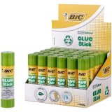 Клей-карандаш Bic "Ecolutions", 08г, с яблочным запахом