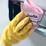 Салфетки VILEDA "ПВАмикро", КОМПЛЕКТ 5 шт, искусственная замша, голубая, 35х38 см, 143590