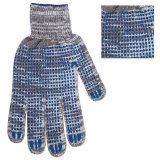 Перчатки хлопчатобумажные, КОМПЛЕКТ 5 ПАР, 10 класс, 50-52 г, 133 текс, ПВХ-точка, ЛАЙМА ЛЮКС 2, СЕРЫЕ, 604474