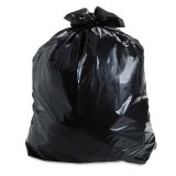 Мешки для мусора 90 л, черные в рулоне 10 шт, ПВД, 25 мкм, 60х95 см (±5%), прочные, ЛАЙМА, 605332