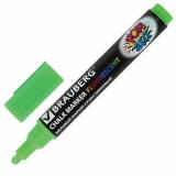 Маркеры меловые BRAUBERG "POP-ART", НАБОР 6 шт, сухостираемые, для гладких поверхностей, 5 мм, АССОРТИ, 151536