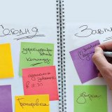 Блок самоклеящийся (стикер) POST-IT ORIGINAL "Осень", 51х51 мм, 400 л, ассорти, 2051-ONP
