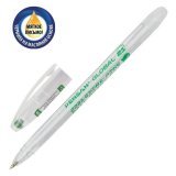 Ручка шариковая масляная PENSAN "Global-21", ЗЕЛЕНАЯ, корпус прозрачный, узел 0,5 мм, линия письма 0,3 мм, 222