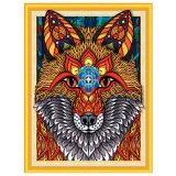 Картина стразами (алмазная мозаика) сияющая 40х50 см, ОСТРОВ СОКРОВИЩ "Рыжая лисица", без подрамника, 662448