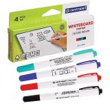Маркеры для доски НАБОР 4 ЦВЕТА CENTROPEN "Dry-Wipe", круглый наконечник, 1,8 мм, 2709/4, 5 2709 0405