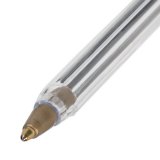 Ручка шариковая STAFF Basic Budget BP-02, письмо 500 м, ЗЕЛЕНАЯ, длина корпуса 13,5 см, линия письма 0,5 мм, 1
