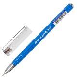 Ручка шариковая масляная BRAUBERG "Oxet Color", СИНЯЯ, корпус ассорти, В ДИСПЛЕЕ, игольчатый узел 0,7 мм, лини