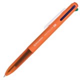 Ручка шариковая автоматическая BRAUBERG "MULTICOLOR", 4 ЦВЕТА, корпус ассорти, 0,7 мм, линия 0,35 мм, 143458
