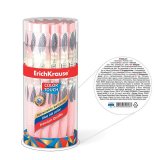 Ручка шариковая автоматическая ERICH KRAUSE ColorTouch "Flora", СИНЯЯ, узел 0,7 мм, линия письма 0,35 мм, 5074