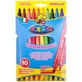 Фломастеры "Birello", 10 цв, двухсторон., картон/уп, европодвес