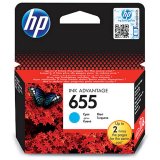 Картридж оригинальный HP CZ110AE (№655) голубой для DeskJet IA 3525/4615/4625/5525/6525 (600стр.)