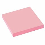 Блок самоклеящийся STAFF ЭКОНОМ, 50*50 мм 100л., розовый, Код 1С