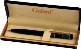 Ручка шариковая GALANT "Granit Green", подарочная, корпус черный/зеленый, золотистые детали, синяя