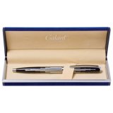 Ручка шариковая GALANT "OffenbaСh", подарочная, корпус серебристый/черный, хромированные детали, синяя