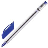 Ручка шариковая масляная BRAUBERG "Extra Glide", трехгранная, корпус тонированный синий, 1 мм, синяя