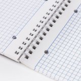 Тетрадь 96 л. А4 BRAUBERG, офсет, 60 г/м2, клетка, евроспираль, обложка картон +лак, контракт, 4 вида