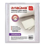Тряпка для мытья пола ЛАЙМА премиум, 60х75 см, 50% вискоза, 40% хлопок, 10% полиэстер, плотность 200 г/м2